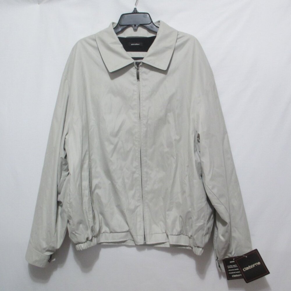 Claiborne Men's Zip Jacket Size 1X Microfiber Golf NWT